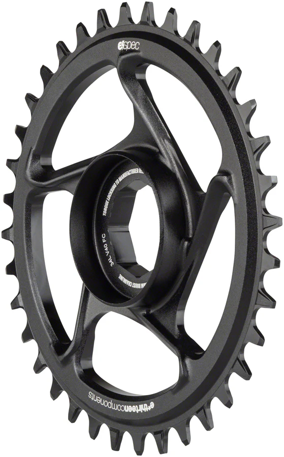 E*thirteen e*spec Aluminum Direct Mount Chainring 36t for Brose S Mag Black