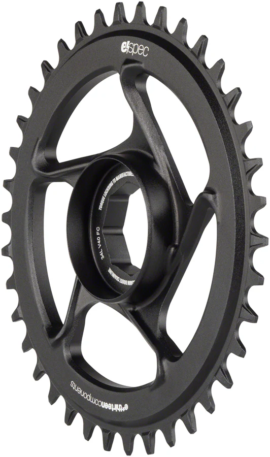 E*thirteen e*spec Aluminum Direct Mount Chainring 38t for Brose S Mag Black