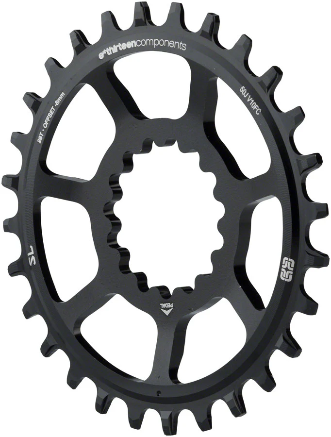 E*thirteen Direct Mount SL Guidering - 10/11/12-speed 30T Narrow Wide Black