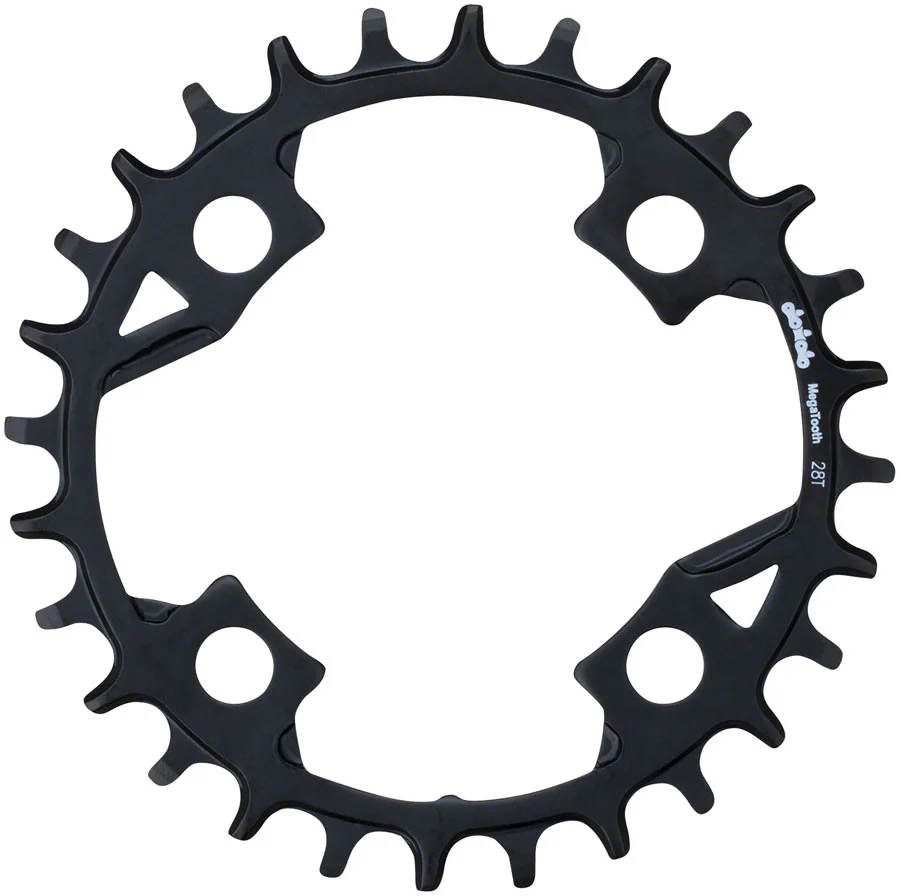 FSA Gamma Pro Mega Tooth Chainring - 28t 82 BCD Aluminum 1 x 11 BLK