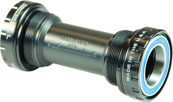 Wheels Manufacturing Shimano MTB Bottom Bracket with ABEC-3 Bearings Black Cups