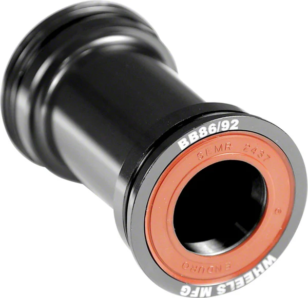 Wheels Manufacturing BB86/92 Shimano Bottom Bracket ABEC-3 Bearings Black Cups