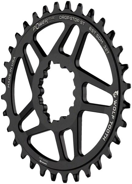 Wolf Tooth Direct Mount Chainring - 32t, SRAM Direct Mount, For SRAM 3-Bolt Boost, Requires 12-Speed Hyperglide+ Chain,