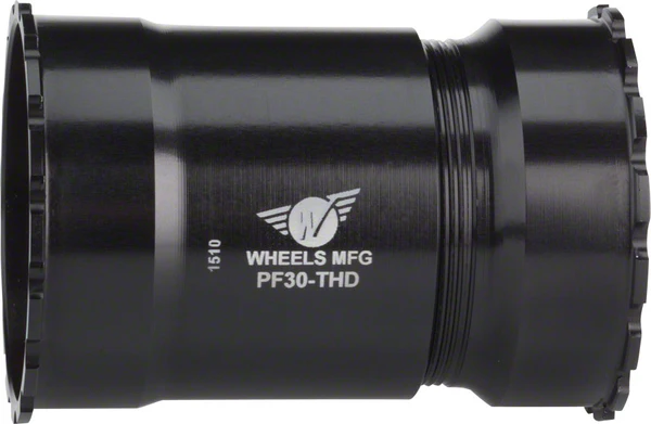 Wheels Manufacturing PF30 Bottom Bracket w/ Zero Ceramic Bearings Threaded Black