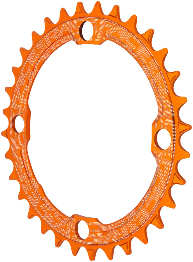 Race Face 1x Narrow Wide Chainring - 36t 104 BCD 10-12 Speed 7075 Aluminum Orange