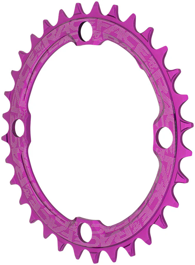 Race Face 1x Narrow Wide Chainring - 36t 104 BCD 10-12 Speed 7075 Aluminum Purple