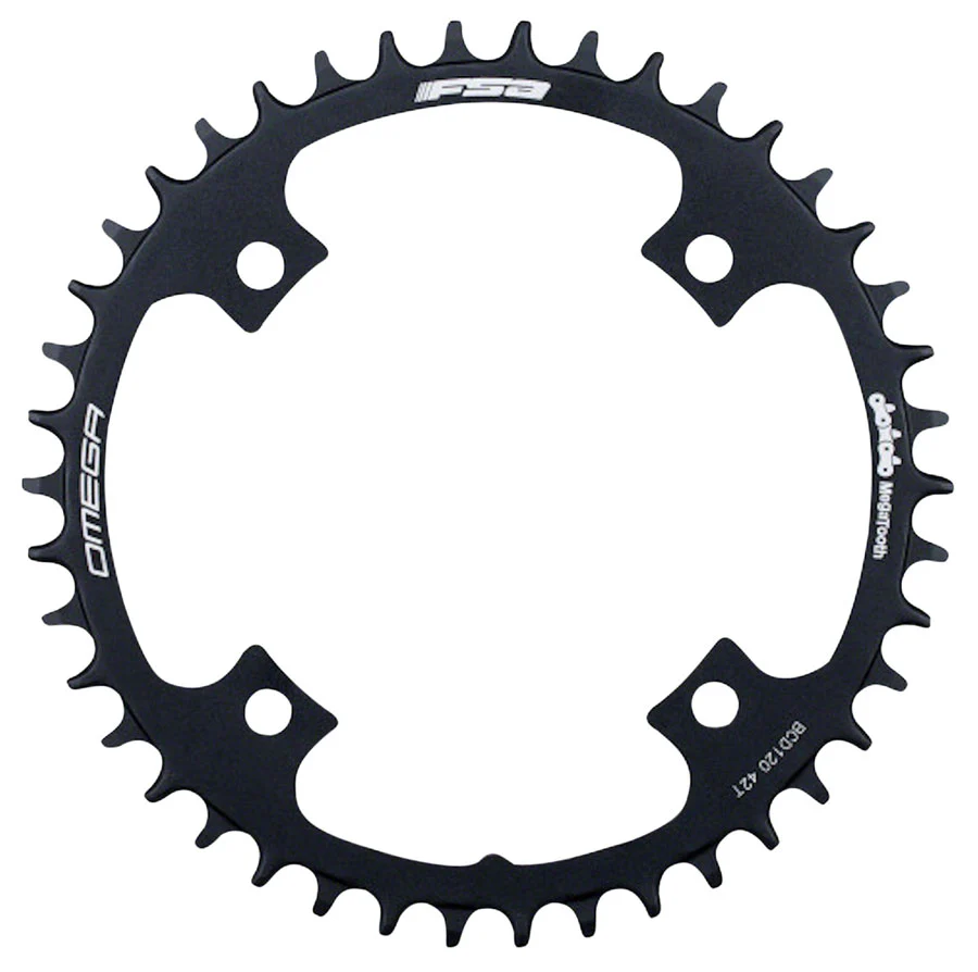 FSA Omega 1x Chainring - 42t 120mm BCD Black