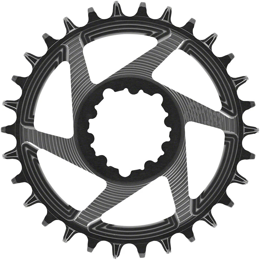 E*thirteen Helix R Chainring - 30t 11/12-Speed 3mm Offset SRAM 3-Bolt DM BLK