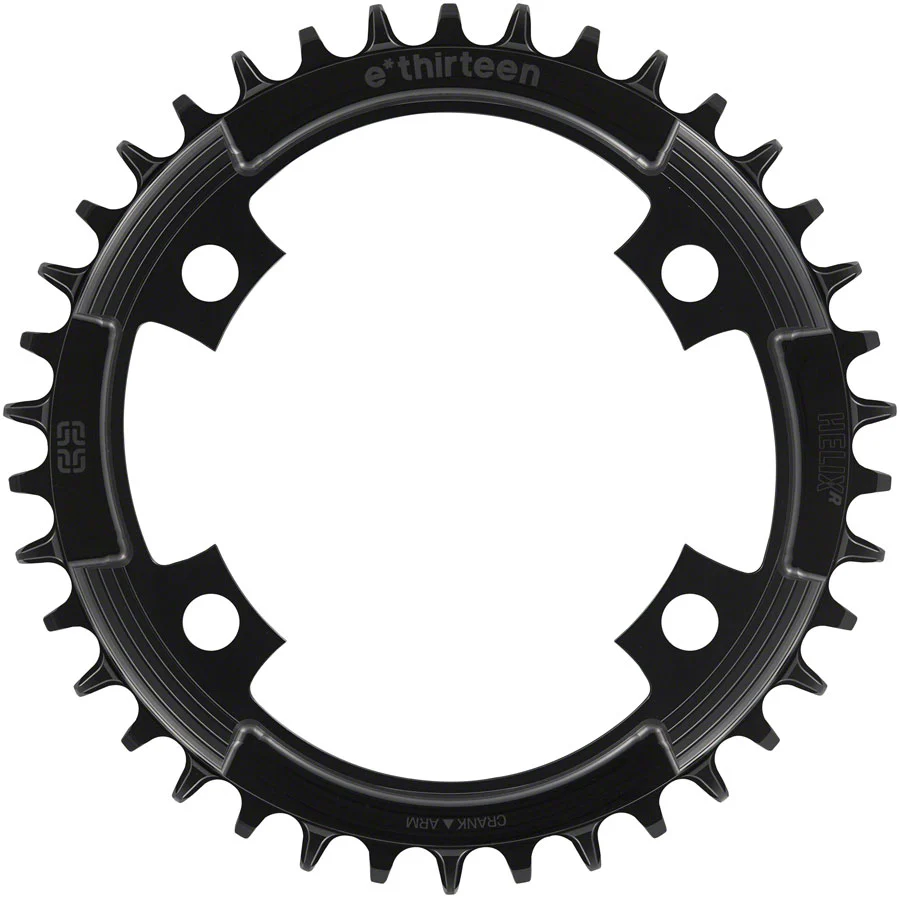 E*thirteen Helix R 107 BCD 4-Bolt Chainring - 40t 11/12-Speed 107BCD Black