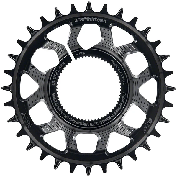 e*thirteen Helix Race e*specChainring - Kenevo/Levo SL 1.1, -4mm offset, 32T, 11/12 Speed, Black