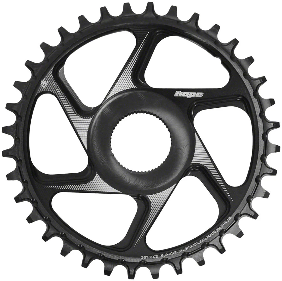 Hope Spiderless Chainring -36T R22EbikeShimanoBlack