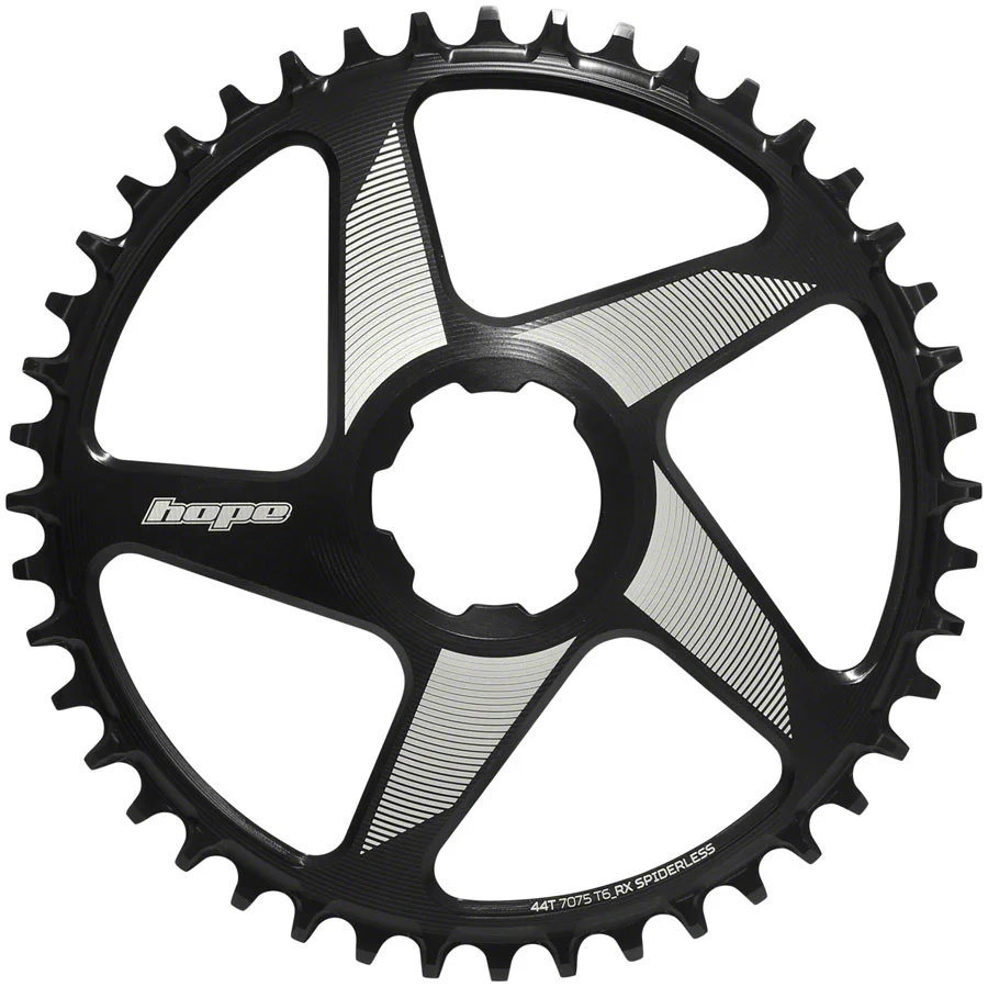 Hope RX Spiderless Chainring - 44tDirect Mount Black