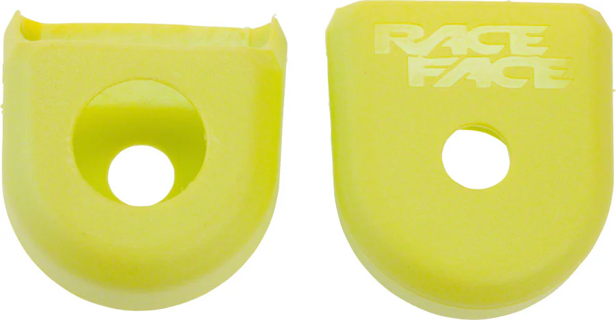 Race Face Crank Boots: For Carbon Cranks 2-Pack Yellow