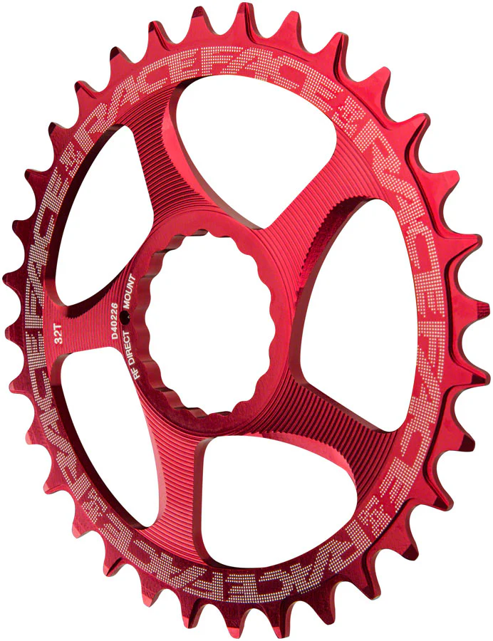 Race Face Narrow Wide Chainring: Direct Mount CINCH 28t Red