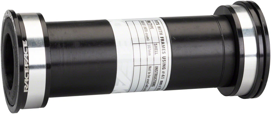 Race Face EXI BB107 Bottom Bracket 41mm ID x 107mm Shell x 24mm Spindle Double Row Bearing External Seal