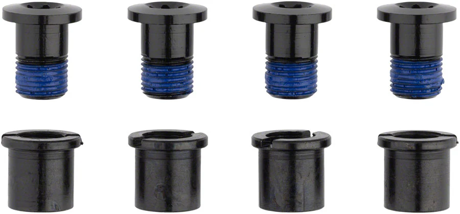 Race Face Chainring Bolt Pack Set of 4 12.5mm Bolt/Nut Black
