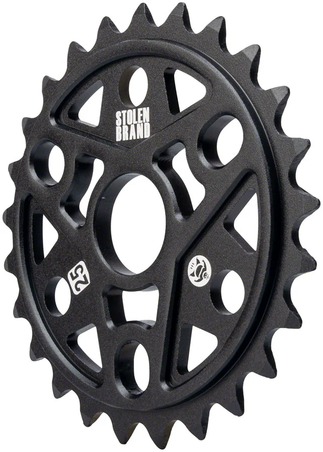 Stolen Sumo III Sprocket - 25t 6.0mm Thickness Aluminum Black