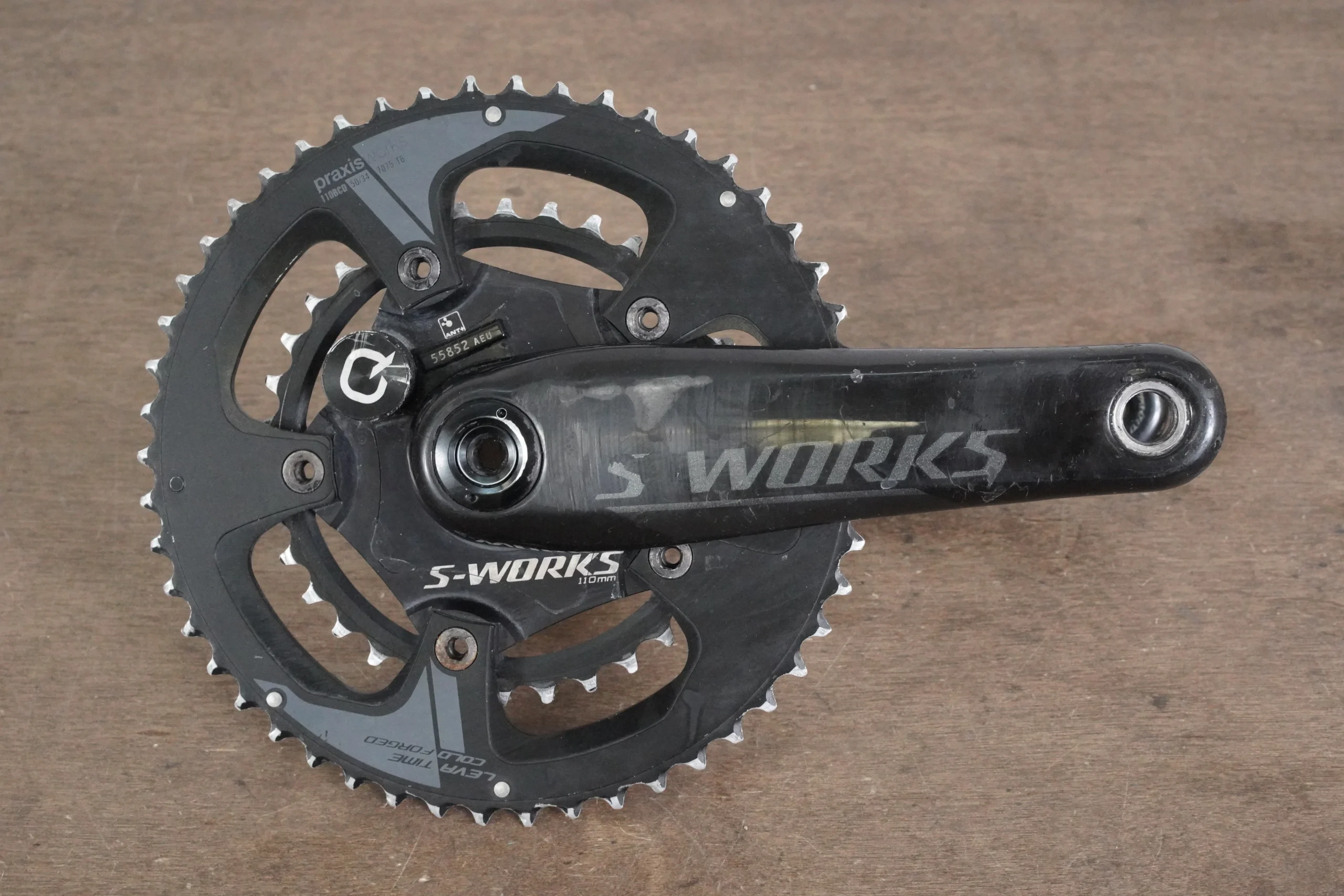 172.5mm 50/34T BB30 Specialized S-WORKS Quarq Power Meter Carbon Crankset