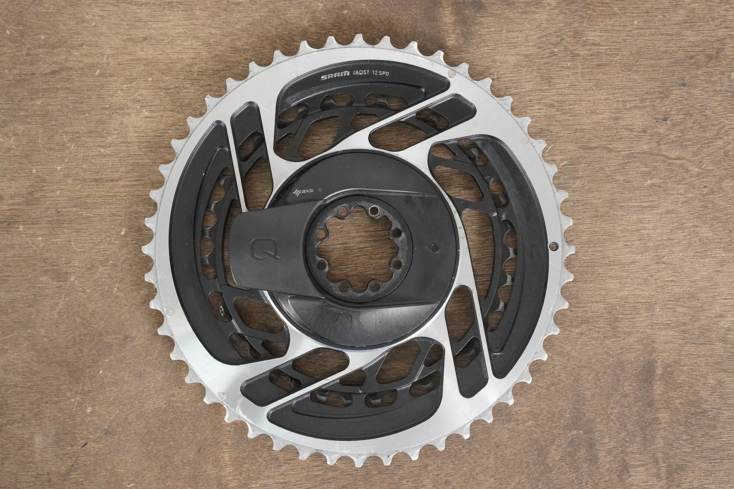 48/35T SRAM Red AXS 12 Speed Quarq Power Meter Chainrings + Spider
