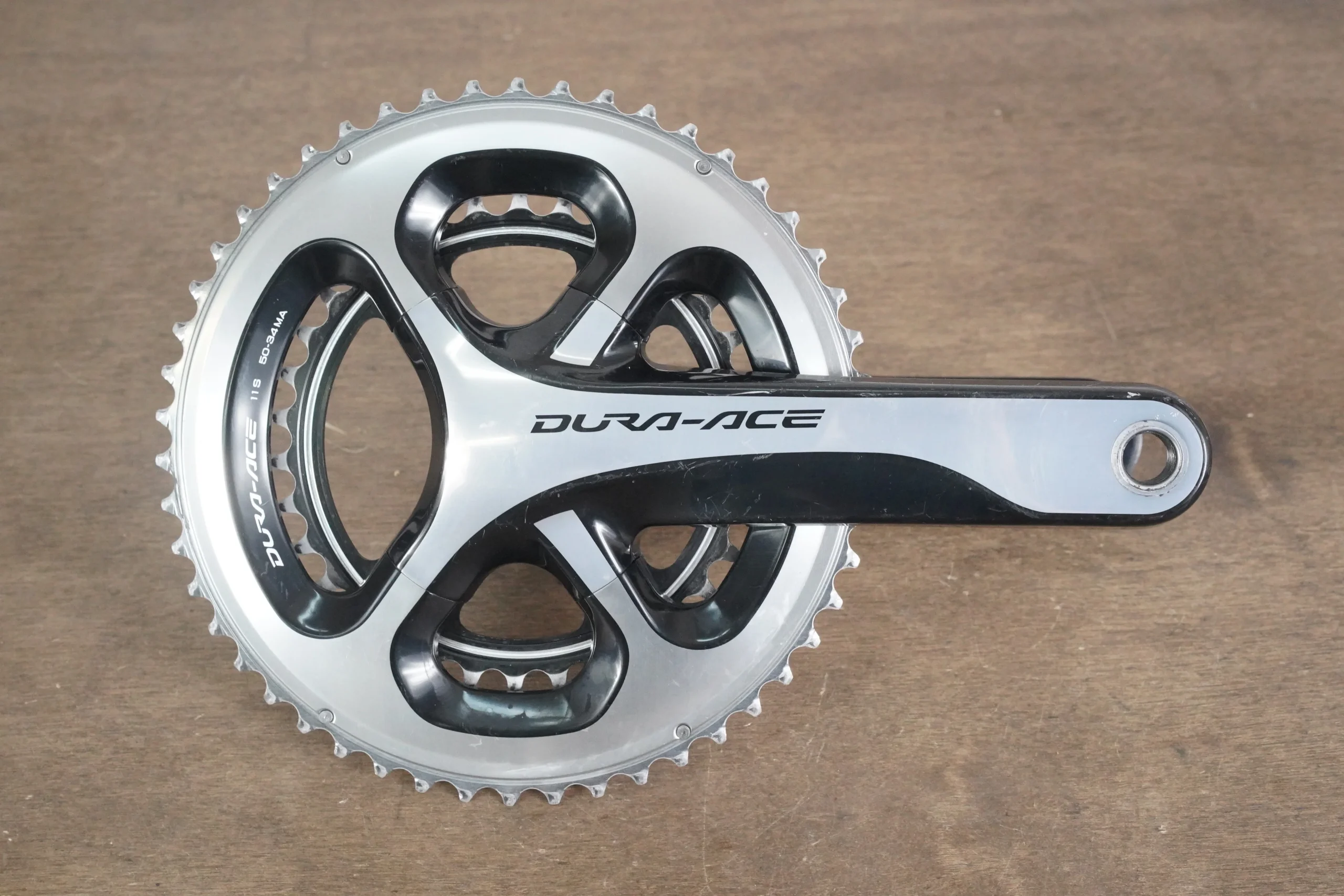 172.5mm 50/34T Shimano Dura-Ace FC-9000 11 Speed Crankset