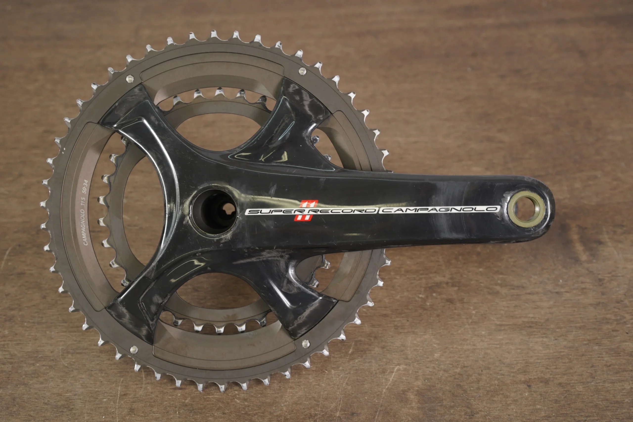 170mm 50/34T Campagnolo Super Record 11 Speed Carbon Crankset