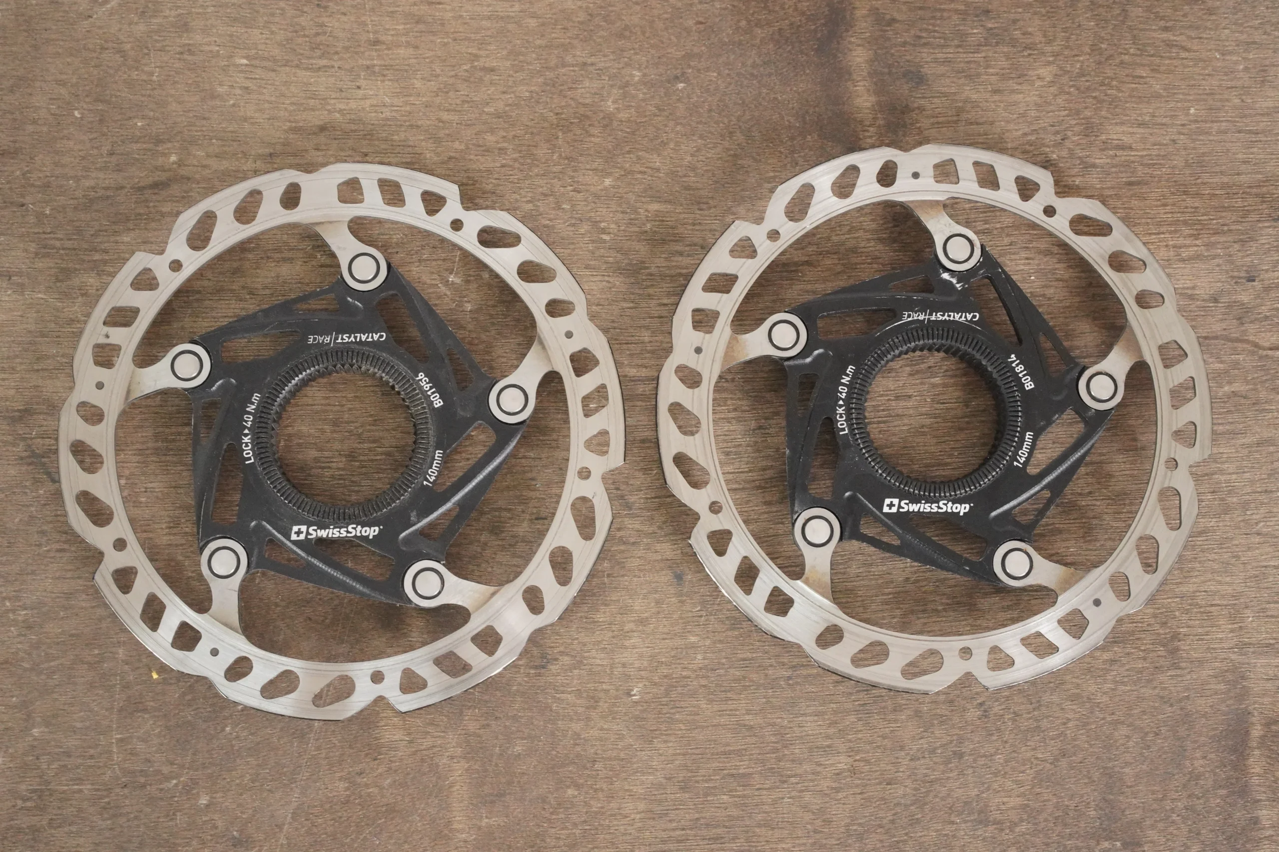 (2) 140mm SwissStop Catalyst Race Center Lock Disc Brake Rotors