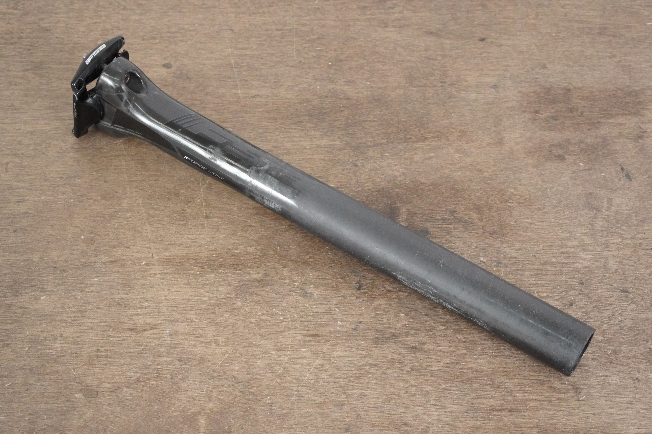 31.6mm FSA K-Force Light Carbon 0 Setback Road Seatpost