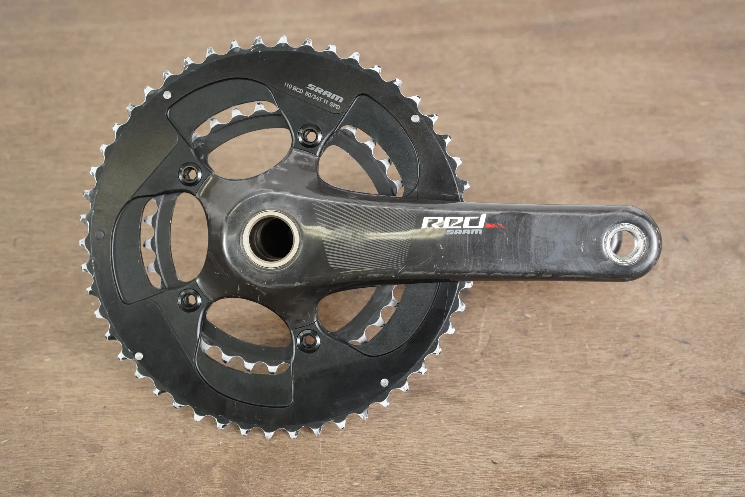 172.5mm 50/34T GXP SRAM Red 22 Carbon Crankset
