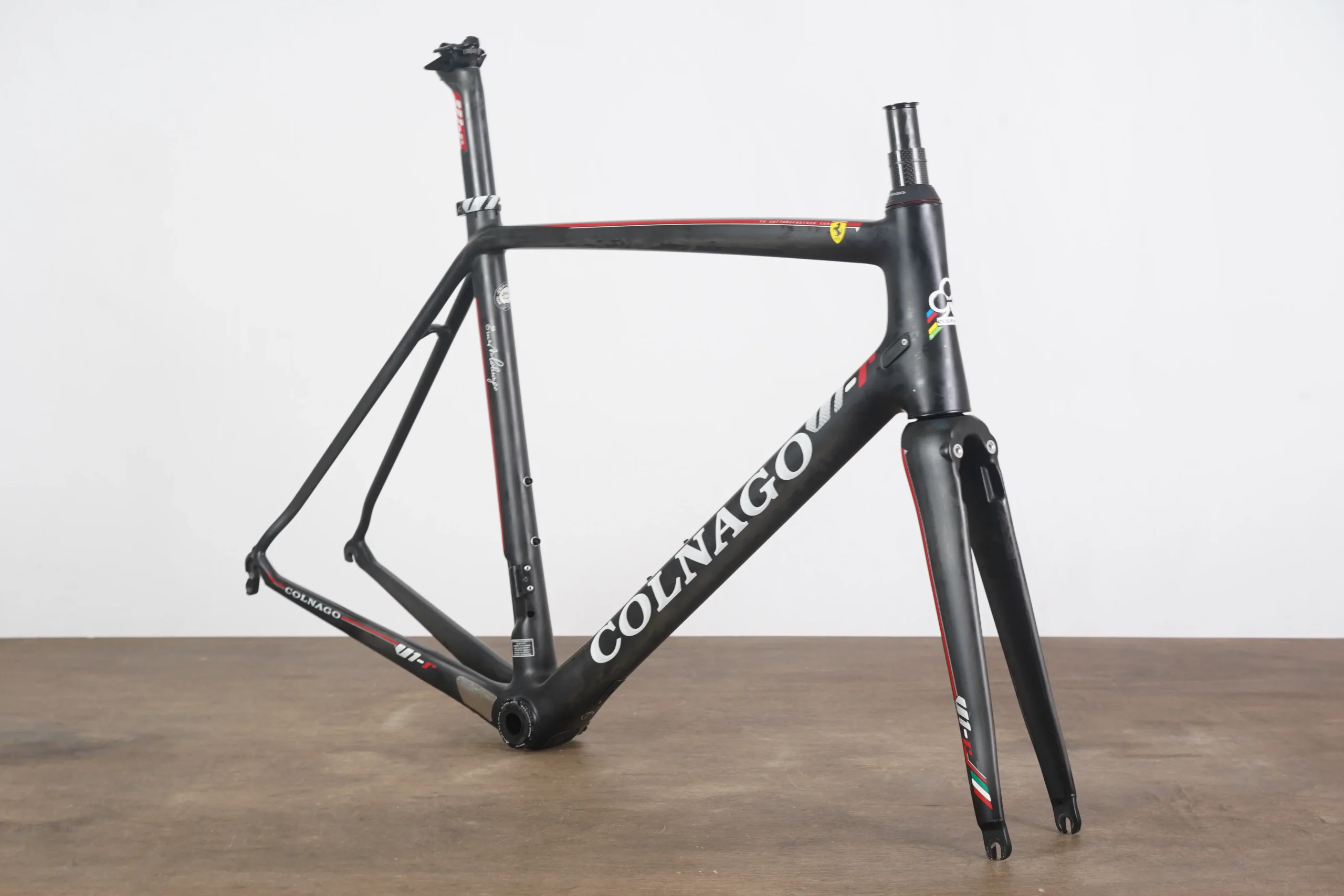 54s Colnago V1-R Ferrari Edition Carbon Rim Brake Road Frameset
