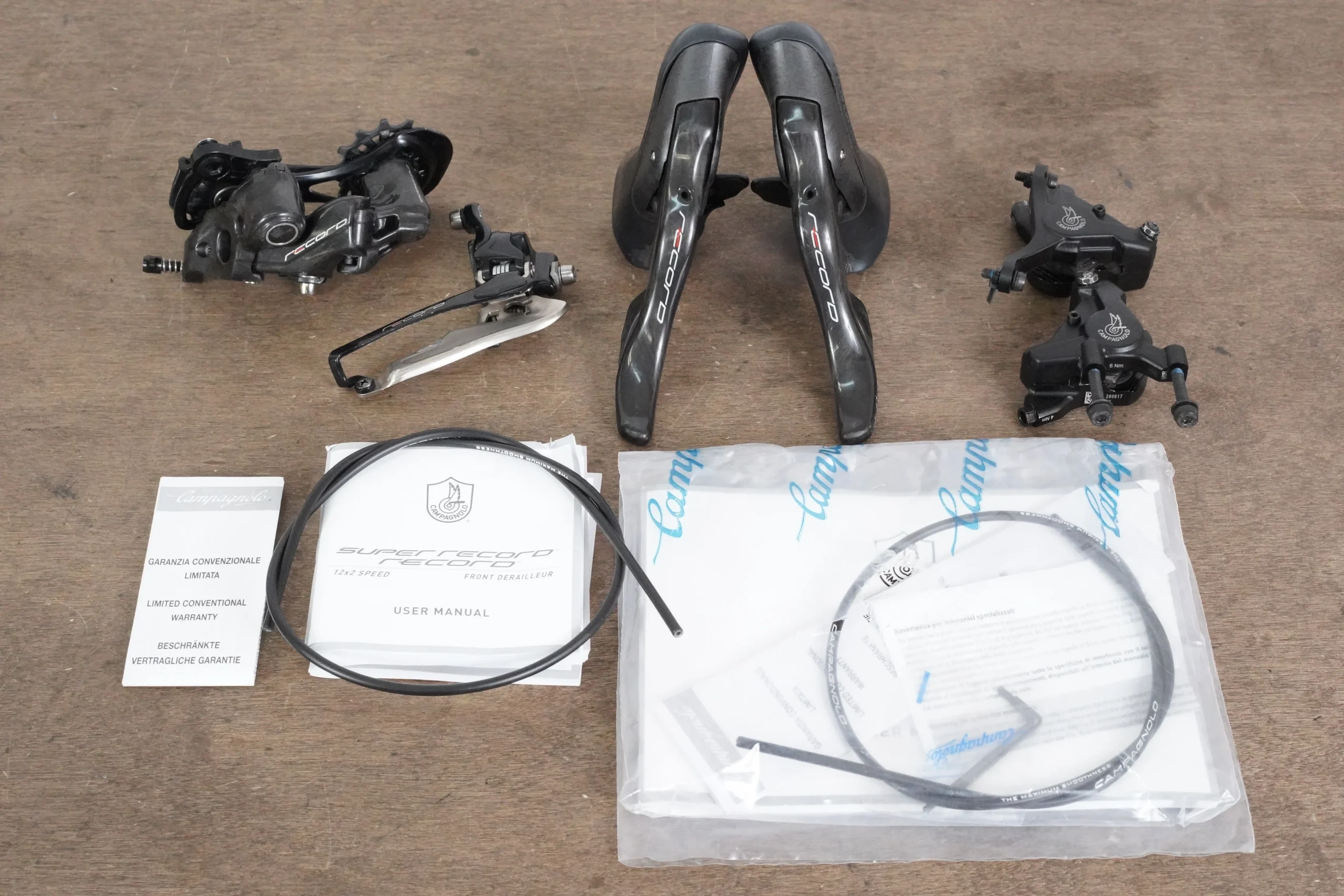 Campagnolo Record 12 Speed Mechanical Hydraulic Disc Brake Road Groupset