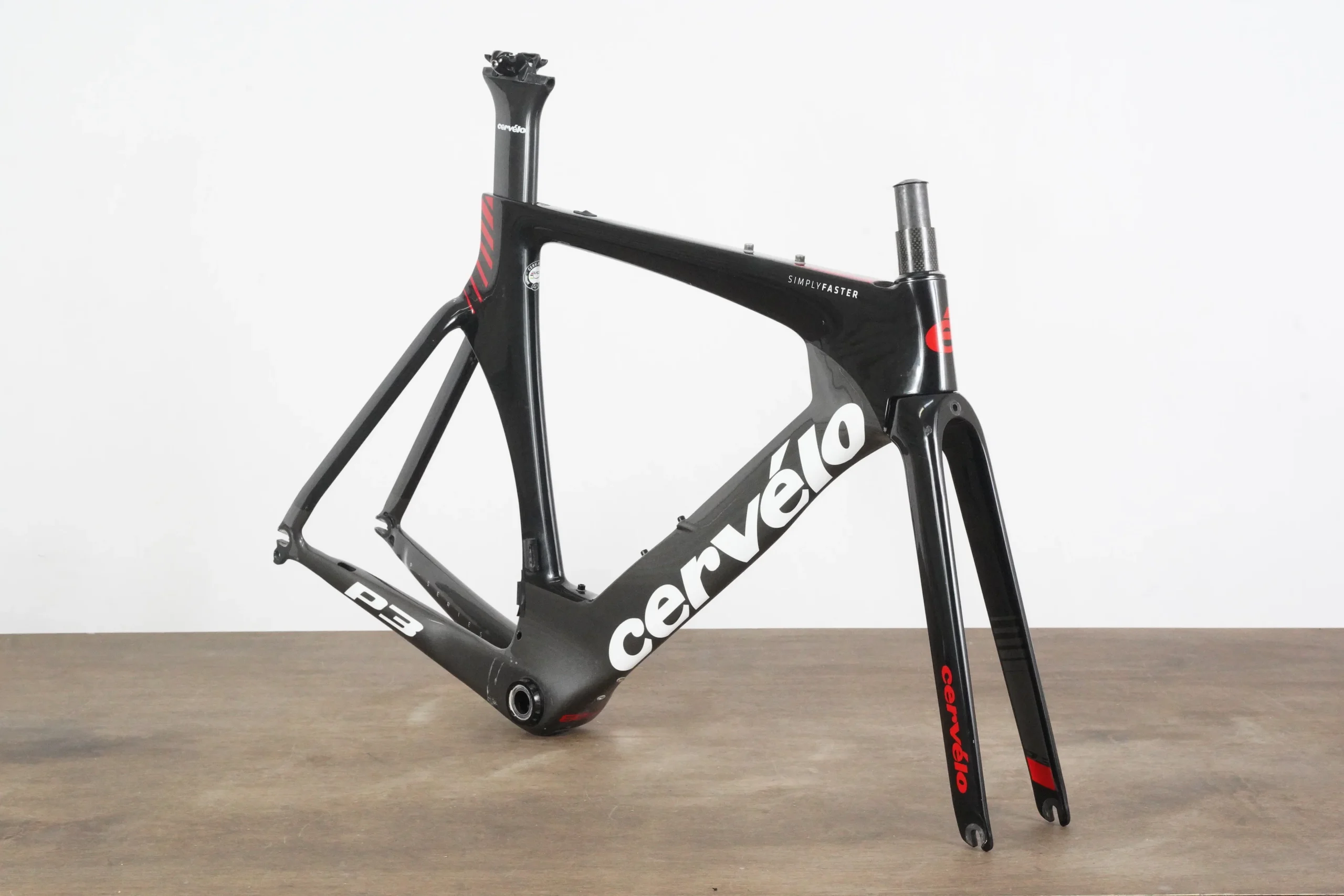 51cm Cervelo P3 Carbon Aero Rim Brake TT Triathlon Frameset