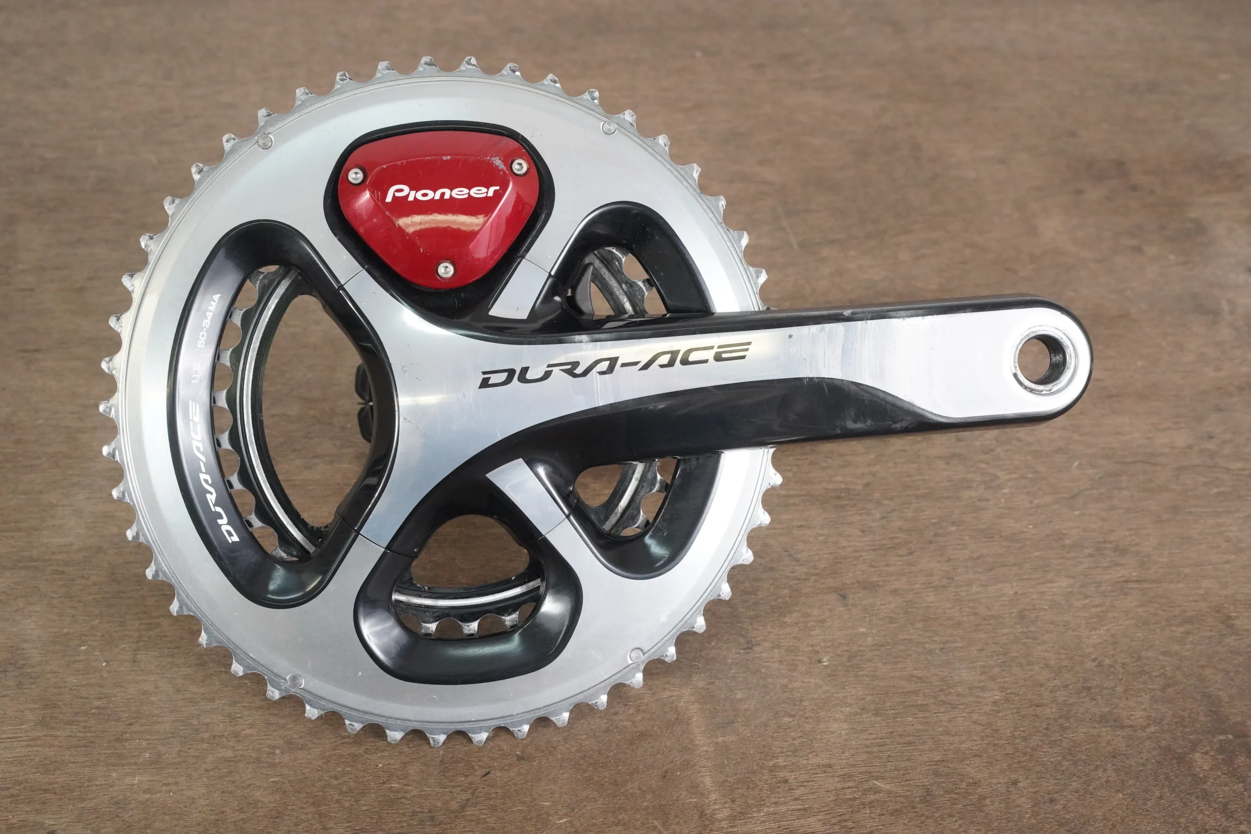 172.5mm 50/34T Shimano Dura Ace FC-9000 Pioneer Power Crankset *Needs Repair*