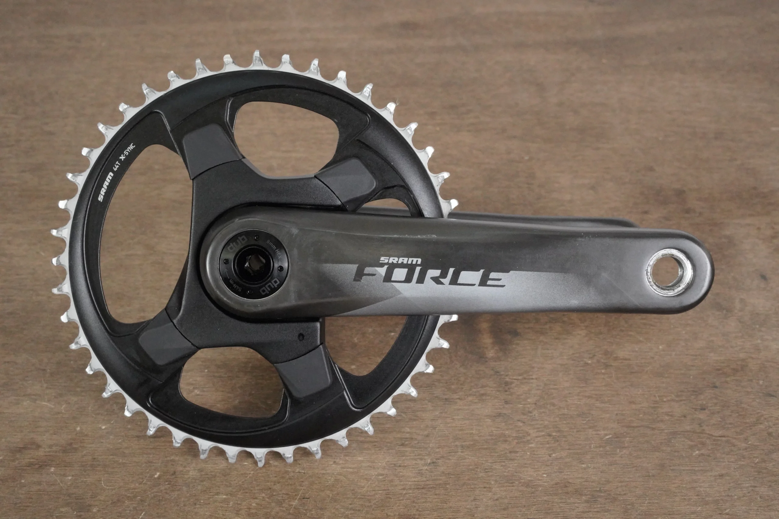 175mm 44T DUB SRAM Force 1 AXS 12 Speed Road Crankset