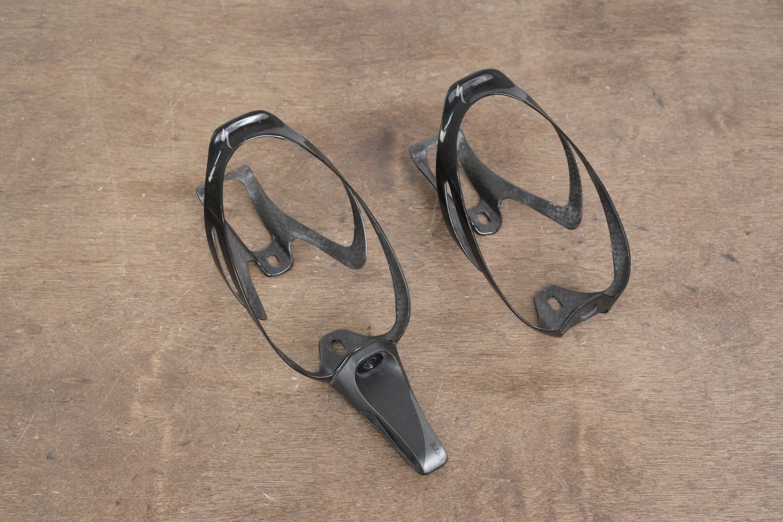 (2) Specialized S-WORKS Rib Cage II Carbon Water Bottle Cages 66g + Mount