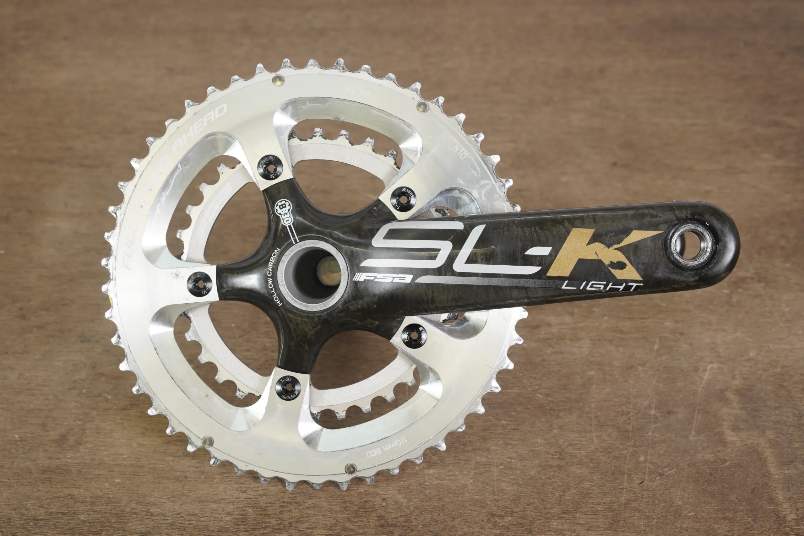 172.5mm 50/34T BB30 FSA SL-K Light Carbon Road Crankset SLK
