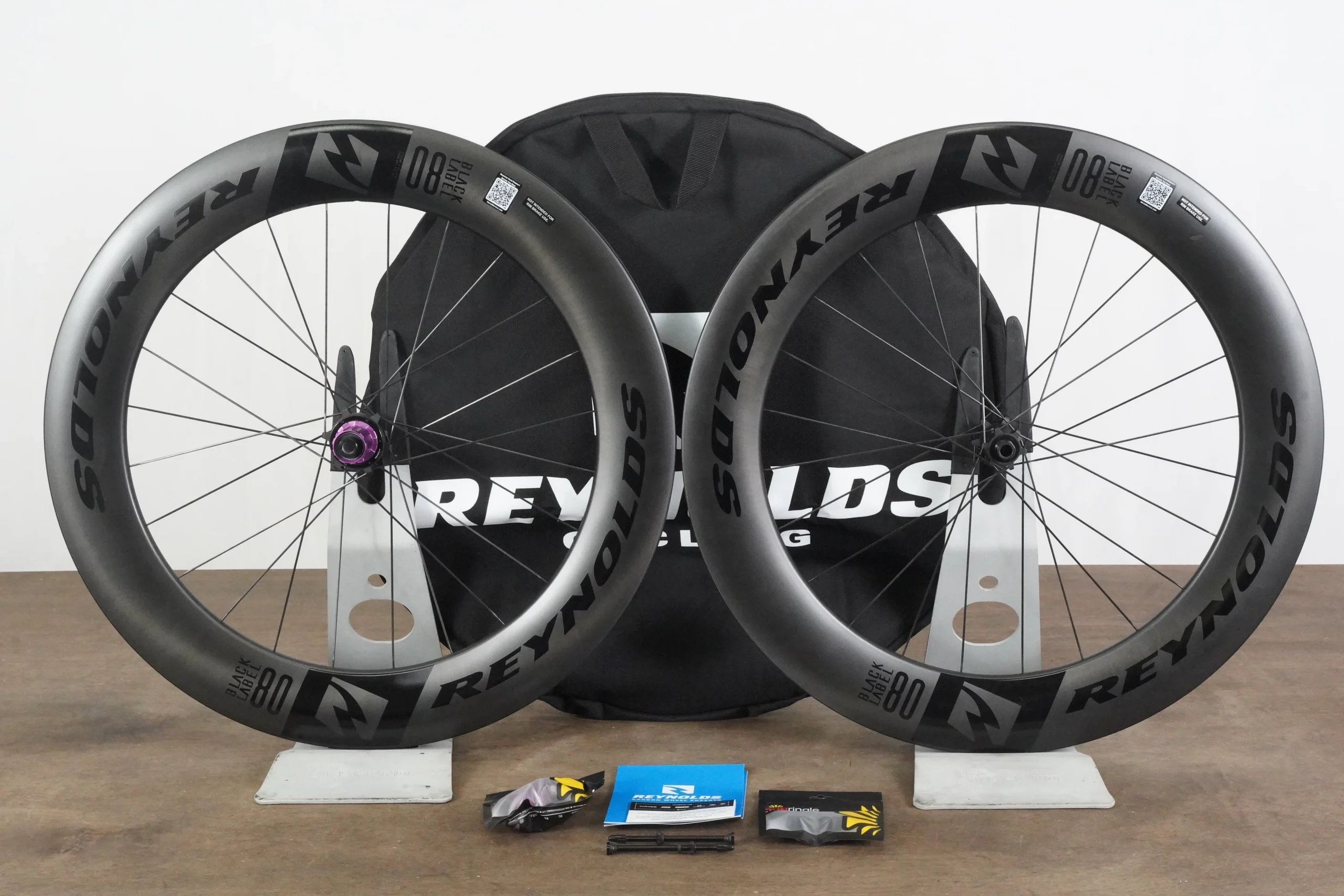 NEW Reynolds Blacklabel Aero 80 Carbon Tubeless Disc Wheelset + Bag