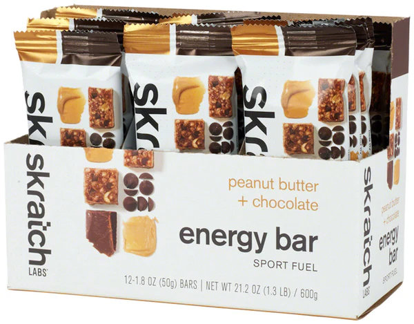 Skratch Labs Skratch Labs Energy Bar Sport Fuel- Peanut Butter and Chocolate, Box of 12