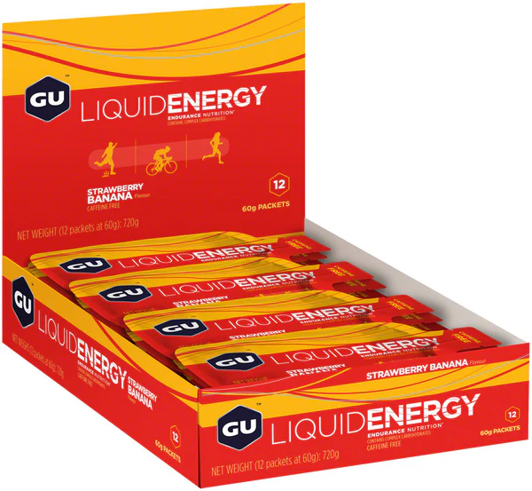 GU Liquid Energy Gel -Strawberry/Banana, Box of 12