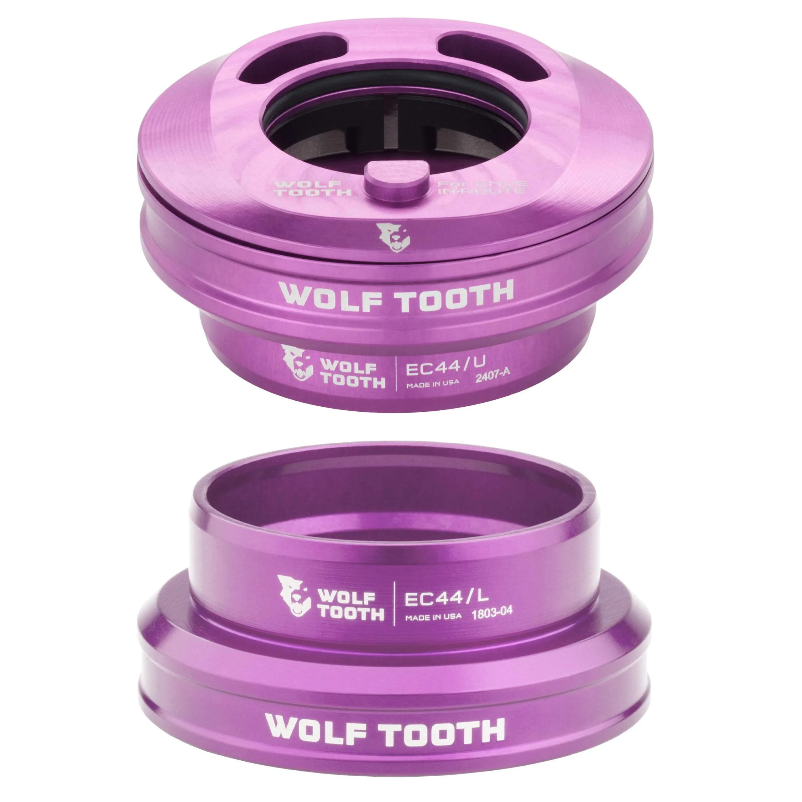Wolf Tooth Premium EC44 Internal Aero Headset for ENVE IN-Route System - Purple
