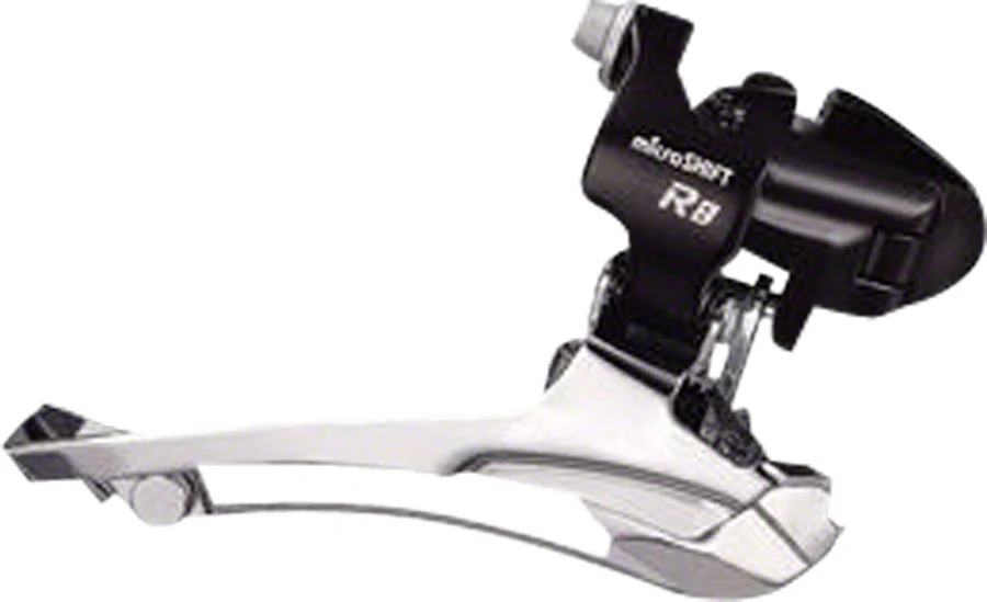 microSHIFT R8 Front Derailleur 7/8-Speed Double 52T Max 31.8/34.9 Band Clamp Shimano Compatible
