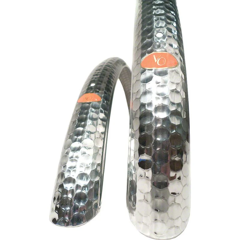 Velo Orange Hammered 700c x 45 Fender Set: Polished Silver (700c x 25- 35)