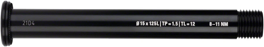 Whisky Parts Co. WHISKY No.9 Thru Bolt - 15mm 125mm P1.5 TL12 Black