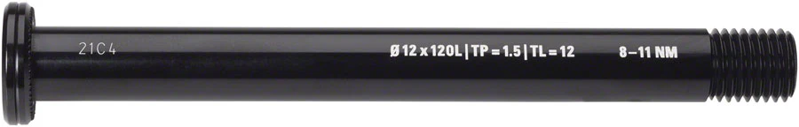Whisky Parts Co. WHISKY No.9 Thru Bolt - 12mm 120mm P1.5 TL12 Black
