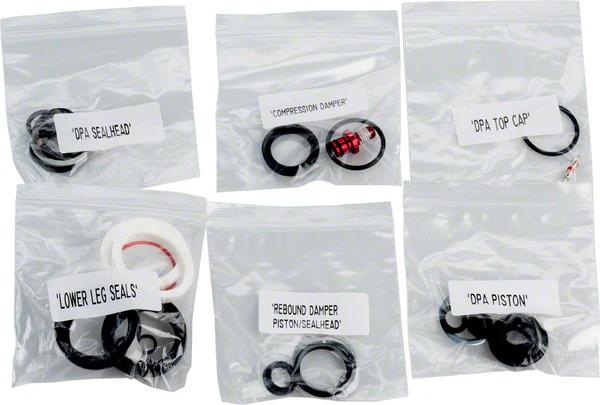 RockShox Yari Dual Position Air Service Kit w Solo Air & Damper Seals & Hardware