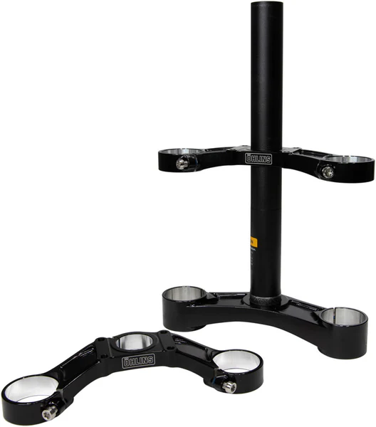 Ohlins DH38 Suspension Fork Crownset - 54mm Offset, Flat and Riser Upper Crowns, Includes Fork Bumpers