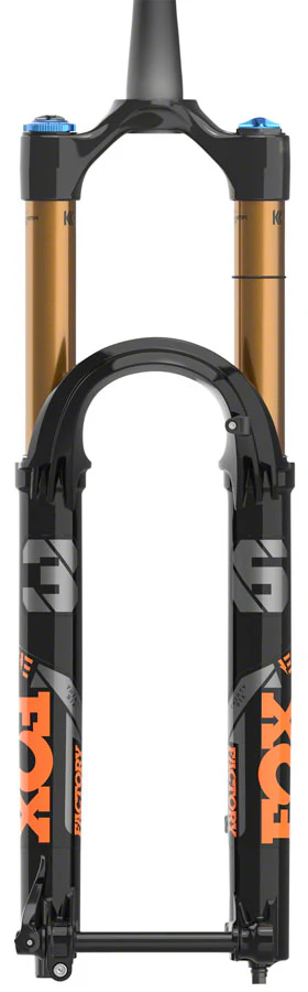 Fox Shox FOX 36 E-Optimized Factory Suspension Fork - 27.5" 160 mm 15QR x 110 mm 44 mm Offset Shiny BLK Grip 2