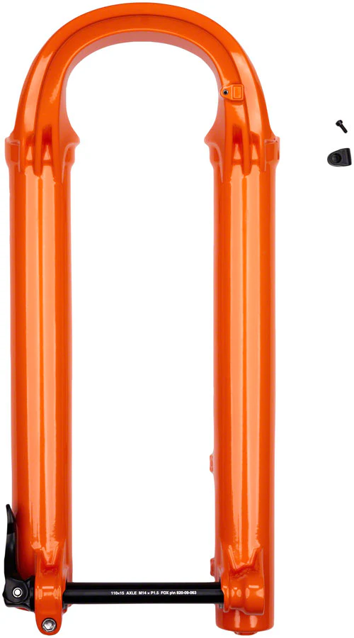 Fox Shox FOX Lower Leg Assembly - 2021 36 27.5in 130-170 15x110 QR F-S PE-S Shiny Orange