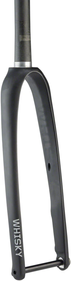 Whisky Parts Co. WHISKY No.9 RD Fork - 12mm Thru-Axle 1-1/4" Tapered Carbon Steerer Flat Mount Disc Matte BLK