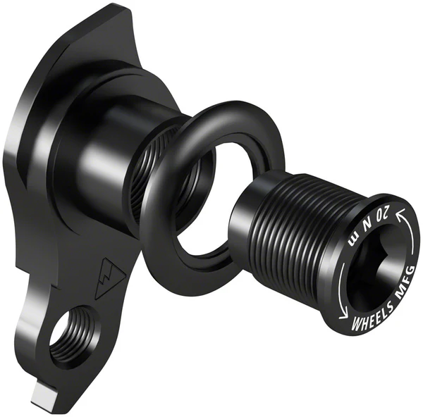 SRAM UDH For Trek ABP MTB Frames designed to accept UDH - Aluminum, Black - Wheels Manufacturing Derailleur Hanger - 487