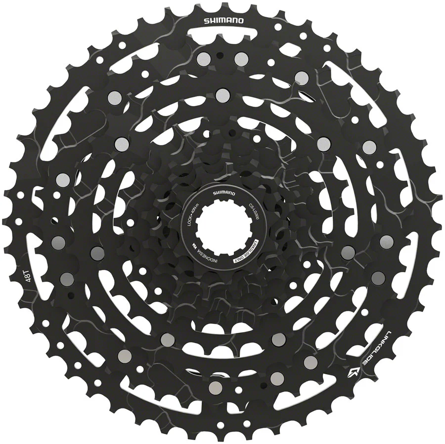 Shimano CUESCS-LG300-10 Cassette - 10-Speed 11-48t LINKGLIDE Black